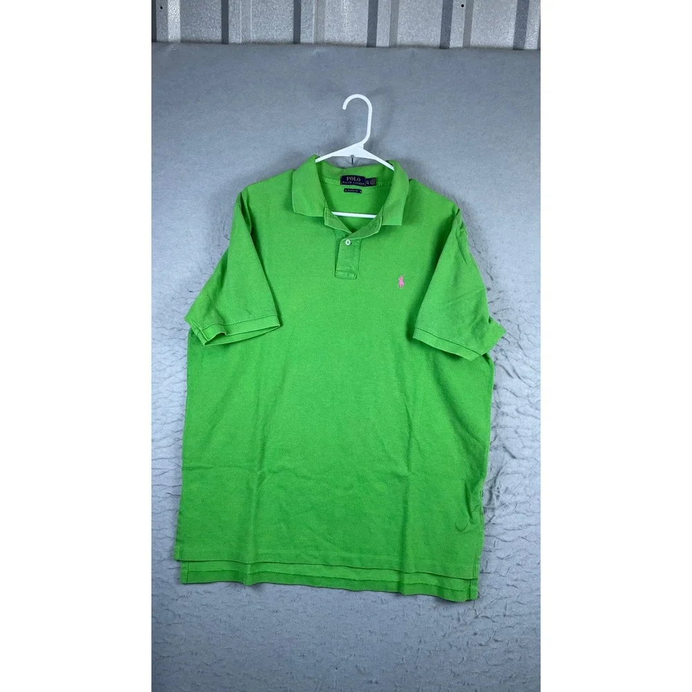 Polo Ralph Lauren Polo Shirt Mens XL Green Good Short Sleeve Classic Fit Pony